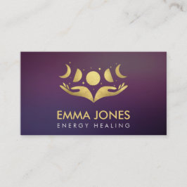 ヒーリングハンズモーンズパステル金ゴールド 名刺