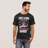 ヒーリングハンズ付きガール霊気 Tシャツ (正面フル)