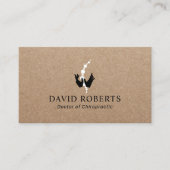 ヒーリングハンズ&スパインカイロプラクティック素朴クラフト 名刺 (正面)