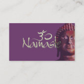 ヒーリングハンズ/ピンクロータスイン開花 名刺 (裏面)