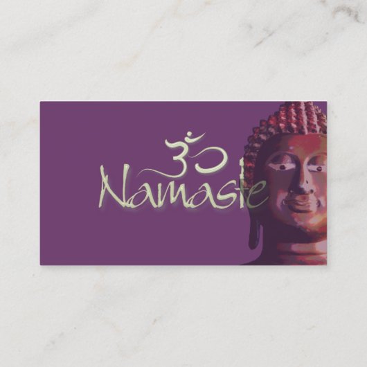 ヒーリングハンズ/ピンクロータスイン開花 名刺 (裏面)