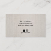 ヒーリングハンズ&フラワーマッサージセラピーリネン 名刺 (裏面)