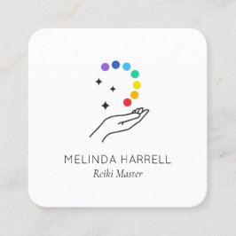 ヒーリングハンドロゴ霊気,ヒーラー,ウェルネス スクエア名刺