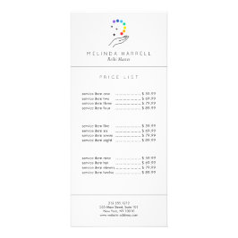 ヒーリングハンドロゴ霊気、マッサージ、ウェルネス ラックカード