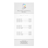 ヒーリングハンドロゴ霊気、マッサージ、ウェルネスLtグレー ラックカード (正面)