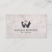 ヒーリングハンド&ハートヴィンテージマッサージセラピー 名刺 (正面)