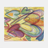 ヒーリングハートカスタムフリースブランケット フリースブランケット (正面(横))