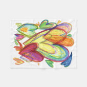 ヒーリングハートケモブランケット フリースブランケット (正面(横))