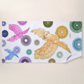 ヒーリングパラケートビーチタオル ビーチタオル (正面)