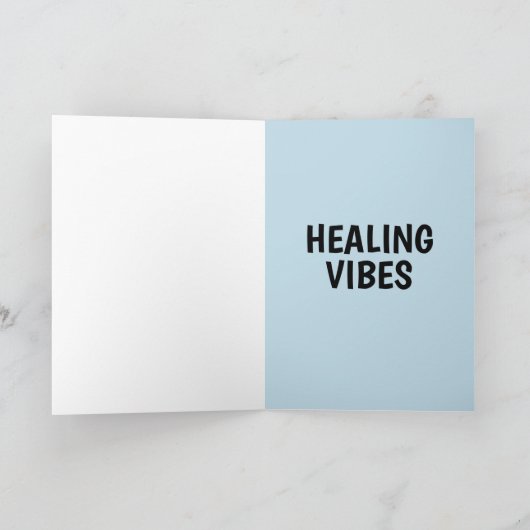 ヒーリングビベス海ビーチはグリーティングカードを取得 カード (内部)