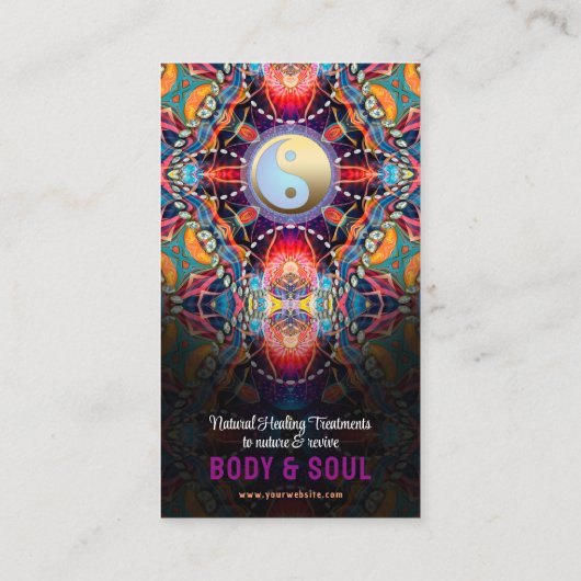 ヒーリングブルーライトエナジースビジネスカード 名刺 (裏面)