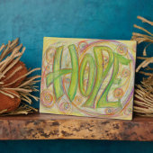 ヒーリングホープ感動的ワードアートプリントプラーク フォトプラーク (側面)