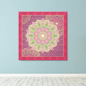 ヒーリングマンダラ – キャンバスプリント (インサイチュ (ウッドフロア))
