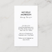 ヒーリングモダンハンズマッサージ、ウェルネス金ゴールドロゴ 名刺 (裏面)