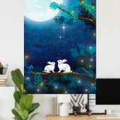 ヒーリングラビットムーンライトミッドオータムフェスティバル ポスター (ホームオフィス)