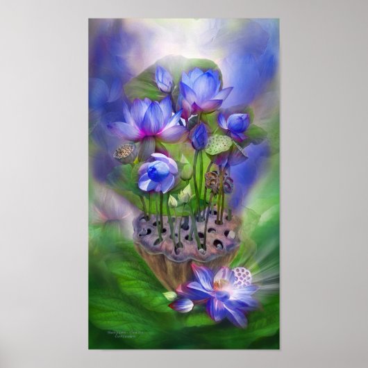 ヒーリングロトス – サードアイファインアートポスター/プリント ポスター (正面)