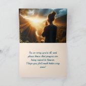 ヒーリング祈りの言葉は良いカードを取得 サンキューカード (内部)