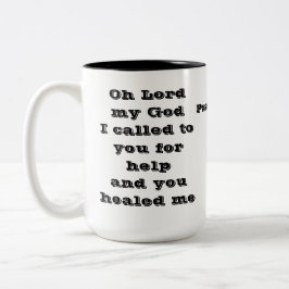 ヒーリング祈りの言葉イザヤ30:2 ツートーンマグカップ