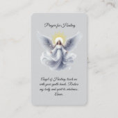 ヒーリング祈りの言葉エンジェル祈りの言葉カード 名刺 (正面)