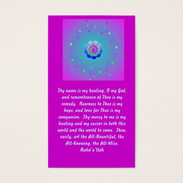 ヒーリング祈りの言葉 (正面)