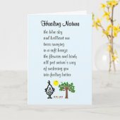 ヒーリング自然おもしろい – 良い詩を得る カード (黄色い花)