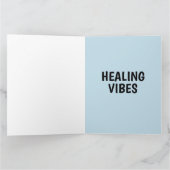 ヒーリング ヴィブス マイアミ サンセット ビッグ グリーティング カード (内部)