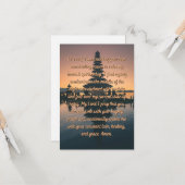 ヒーリング&強度フラットグリーティングカードのための祈りの言葉 カード (正面/裏面インサイチュ)