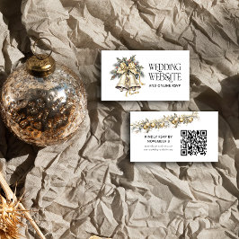 ヒーリーベルズ クリスマス ウェディング ウェブサイト オンラインRSVP エンクロージャーカード