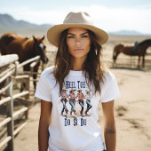 ヒールつま先ライン踊りT=シャツ Tシャツ