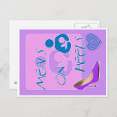 ヒールで食事！授乳デザイン ポストカード (正面/裏面)