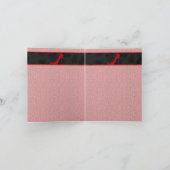 ヒールと名前の高い赤いチーズプリント カード (内部)