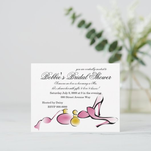 ヒールと香水 招待状 (スタンド正面)