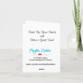 ヒールのグリーティングまたはノートカードの黄色を上げる カード (裏面)