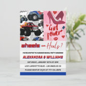 ヒールまたはホイールの性別による招待状の表示 招待状 (スタンド正面)