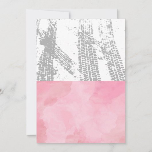 ヒールまたはホイールの性別による招待状の表示 招待状 (裏面)