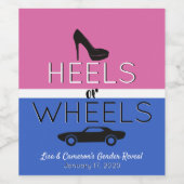 ヒールまたはホイールピンク|ブルーヒール|カージェンダーリビール ワインラベル (シングルラベル)