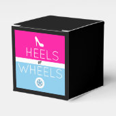 ヒールまたはホイール |ピンクと青の性別の表示 フェイバーボックス (正面サイド)