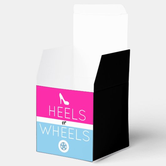 ヒールまたはホイール |ピンクと青の性別の表示 フェイバーボックス (オープン)