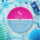 ヒールまたはホイール{Bicycle} Pink|ブルージェンダーリビール ペーパープレート (パーティー)