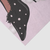 ヒールエレガント美しいファッショニスタ誕生日ピンク 薄葉紙 (詳細)