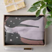 ヒールエレガント美しいファッショニスタ誕生日ピンク 薄葉紙 (ギフト)