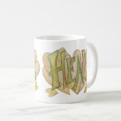 ヒールハート感動的ワードアートコーヒーマグ コーヒーマグカップ (正面右)