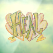 ヒールハート感動的Wordウィンドウの愛称 ウィンドウサイン (シート3)