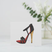 ヒール夕べサンダルハガキ ポストカード (スタンド正面)