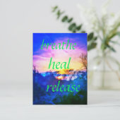 ヒール青はがき ポストカード (スタンド正面)