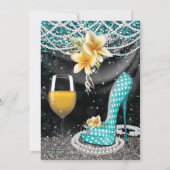 ヒール&ドリンクレディース誕生日招待状 招待状 (裏面)