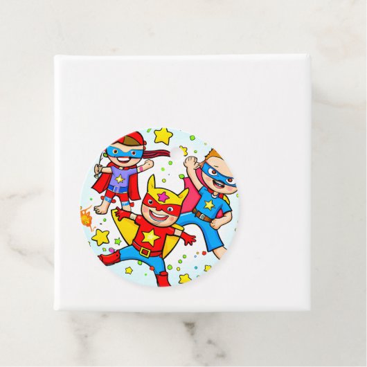 ヒーロすごいキッズテーマ誕生日パーティギフトラベル フェイバータグ (インサイチュ)