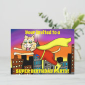 ヒーロすごいキャットパーティの招待状 招待状 (スタンド正面)