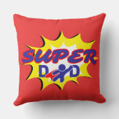 ヒーロすごいパパ漫画本父の日 クッション (裏面)