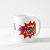 ヒーロすごいパパ漫画本父の日 コーヒーマグカップ (正面右)